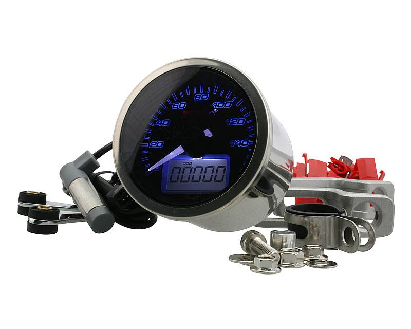 Tachometer D64 Scooter-Roller-Teile | 160 km/h Schwarz Eclipse Style Roller max Analog ATV