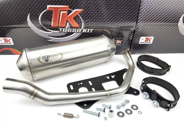 Turbokit Edelstahl Sport Auspuff SYM Symphony SR Orbit II 2017 125 4T