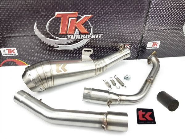 Turbo Kit Edelstahl GP Auspuff Yamaha YZF 125R 125 R MT 2019-2023 4T