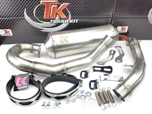 Edelstahl Auspuff Turbo Kit Sport Auspuffanlage Can Am DS 450 X MX 4T